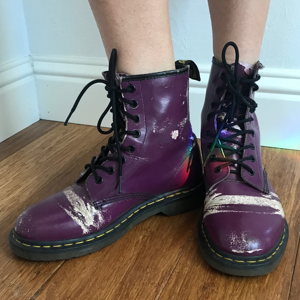 Purple Patent Leather Doc Martens
